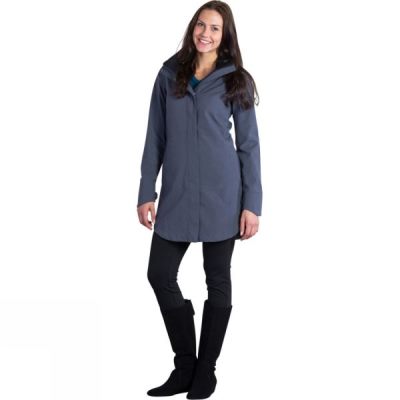 Chaquetas ExOfficio Emei Trench Mujer - Azul Marino Azules - Chile DBE451783